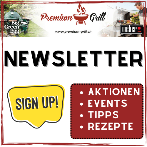 Anmeldung Premium Grill Newsletter Rezepte Events Aktionen